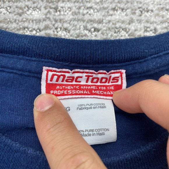 MAC Tools Shirt Men 3XL XXL Navy Blue Apparel For Professional Mechanic T-Shirt - Picture 4 of 10